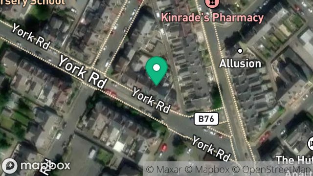 Map showing 7, YORK ROAD, DOUGLAS, ISLE OF MAN, IM2 3BN