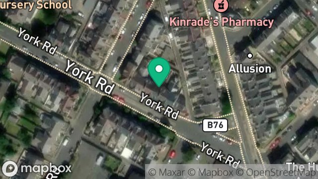 Map showing 9, YORK ROAD, DOUGLAS, ISLE OF MAN, IM2 3BN