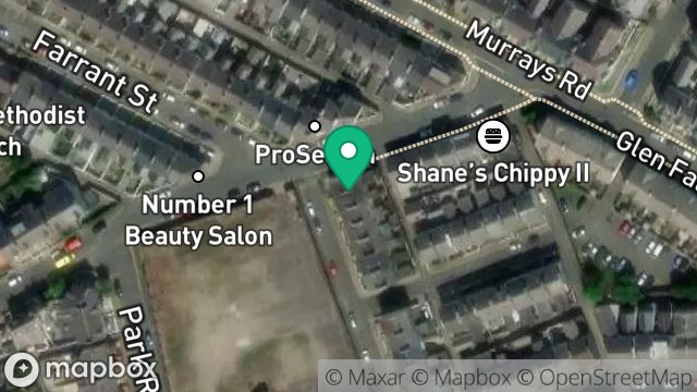 Map showing 34, MELBOURNE STREET, DOUGLAS, ISLE OF MAN, IM2 3HE