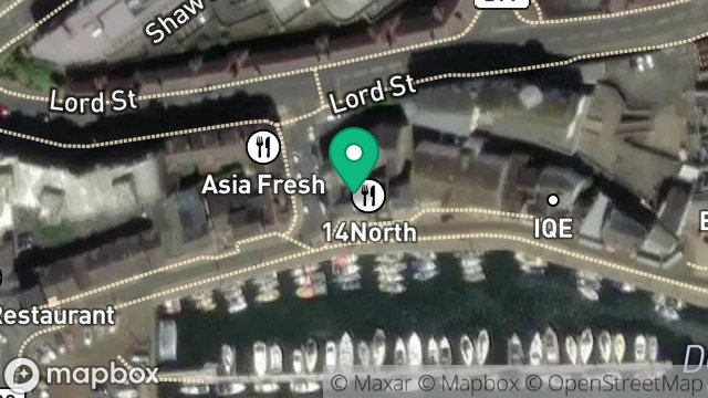 Map showing 13, NORTH QUAY, DOUGLAS, ISLE OF MAN, IM1 4LE