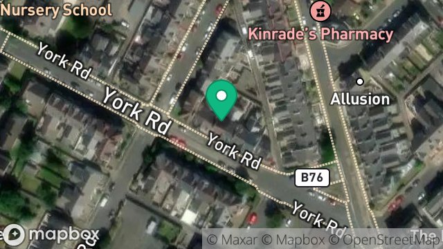 Map showing 11, YORK ROAD, DOUGLAS, ISLE OF MAN, IM2 3BN