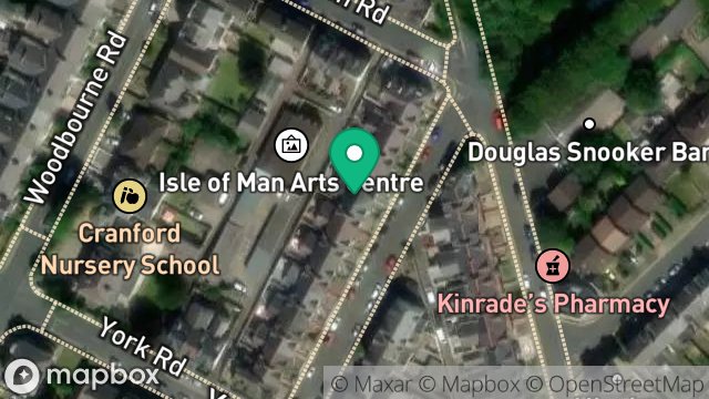 Map showing 25, PALATINE ROAD, DOUGLAS, ISLE OF MAN, IM2 3BQ