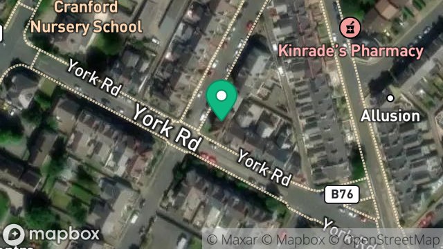 Map showing 17, YORK ROAD, DOUGLAS, ISLE OF MAN, IM2 3BN
