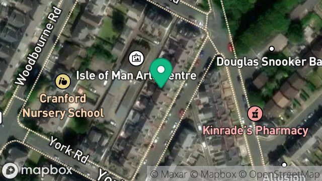 Map showing 23, PALATINE ROAD, DOUGLAS, ISLE OF MAN, IM2 3BQ