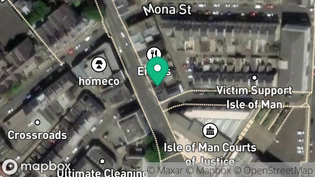 Map showing 44, BUCKS ROAD, DOUGLAS, ISLE OF MAN, IM1 3AD