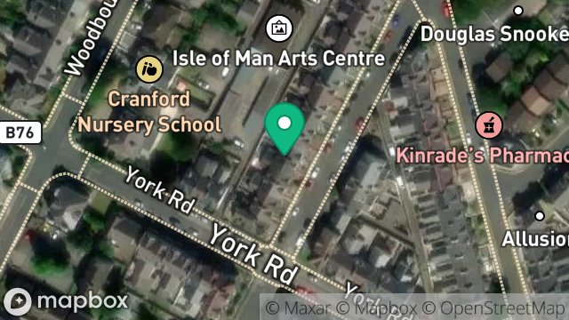 Map showing 11, PALATINE ROAD, DOUGLAS, ISLE OF MAN, IM2 3BQ