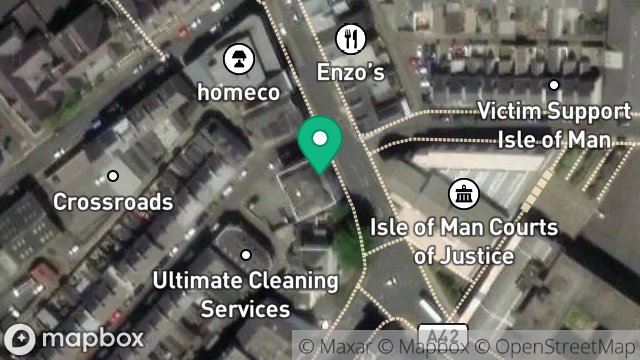 Map showing 33, BUCKS ROAD, DOUGLAS, ISLE OF MAN, IM1 3DE