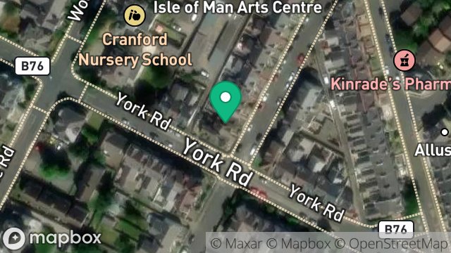 Map showing 3, PALATINE ROAD, DOUGLAS, ISLE OF MAN, IM2 3BQ