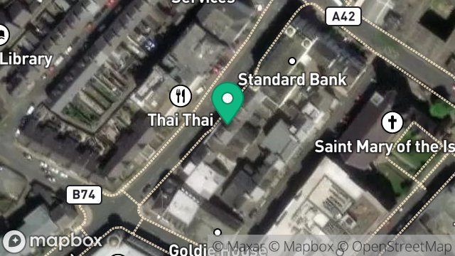 Map showing 13, CIRCULAR ROAD, DOUGLAS, ISLE OF MAN, IM1 1AF