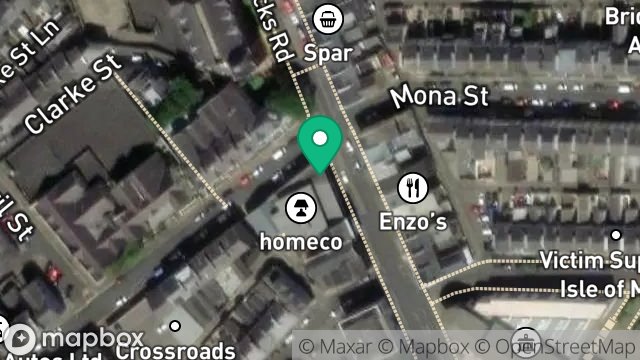 Map showing BEDCO, FAIRFIELD HOUSE, BUCKS ROAD, DOUGLAS, ISLE OF MAN, IM1 3DE