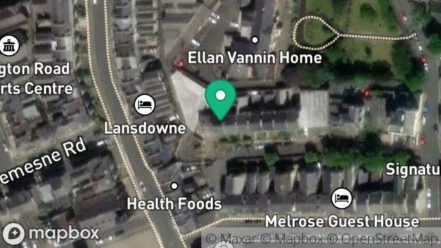 Map showing 10, HARRIS TERRACE, DOUGLAS, ISLE OF MAN, IM1 3LZ