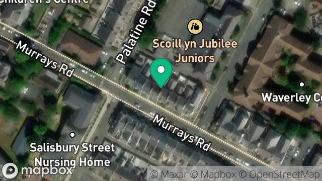 Map showing 60-62, MURRAYS ROAD, DOUGLAS, ISLE OF MAN, IM2 3HN