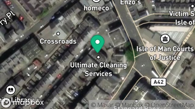 Map showing 13, PRINCES STREET, DOUGLAS, ISLE OF MAN, IM1 1BB