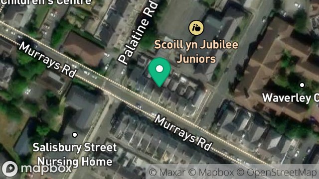 Map showing 62, MURRAYS ROAD, DOUGLAS, ISLE OF MAN, IM2 3HN