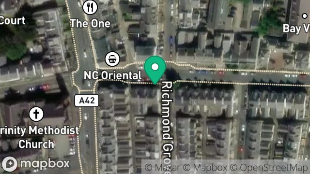 Map showing FLAT 4, 6, WINDSOR ROAD, DOUGLAS, ISLE OF MAN, IM1 3JY