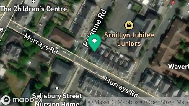 Map showing 68, MURRAYS ROAD, DOUGLAS, ISLE OF MAN, IM2 3HN