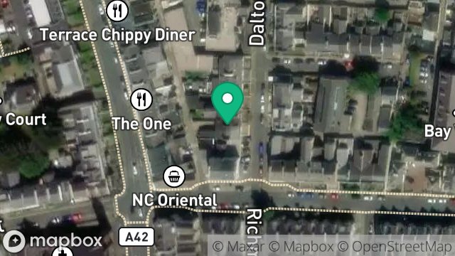 Map showing 1, DALTON STREET, DOUGLAS, ISLE OF MAN, IM1 3JU