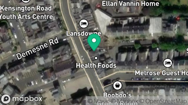 Map showing HT DENTAL SOLUTIONS LTD, 92, BUCKS ROAD, DOUGLAS, ISLE OF MAN, IM1 3AG