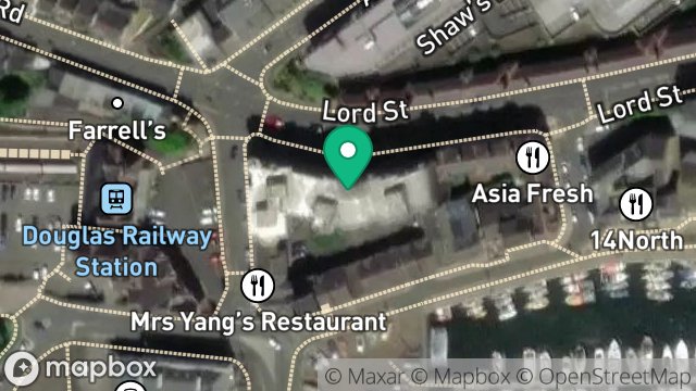 Map showing LANDLORDS SUPPLY, ANGLO INTERNATIONAL HOUSE, LORD STREET, DOUGLAS, ISLE OF MAN, IM1 4LN