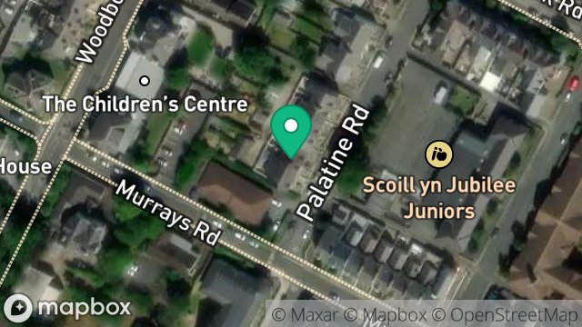Map showing 43, PALATINE ROAD, DOUGLAS, ISLE OF MAN, IM2 3BP