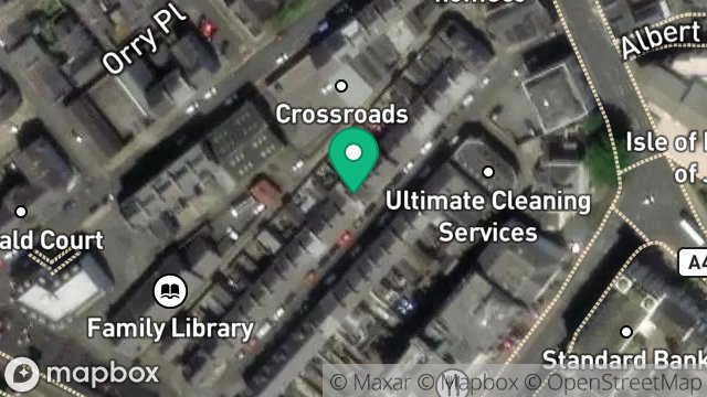 Map showing 24, PRINCES STREET, DOUGLAS, ISLE OF MAN, IM1 1BD