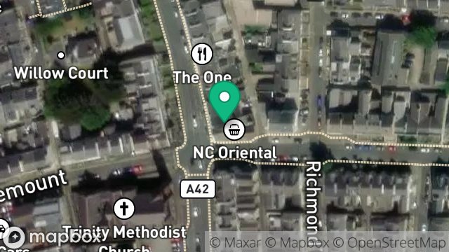 Map showing CROSSROADS HOME INTERIORS, 2, PROSPECT TERRACE, DOUGLAS, ISLE OF MAN, IM1 3AL