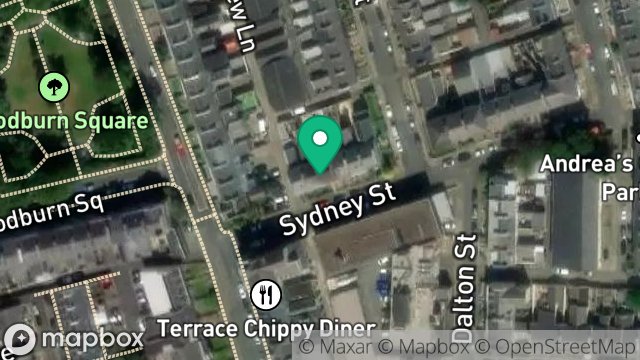 Map showing 2, SYDNEY STREET, DOUGLAS, ISLE OF MAN, IM1 3JB