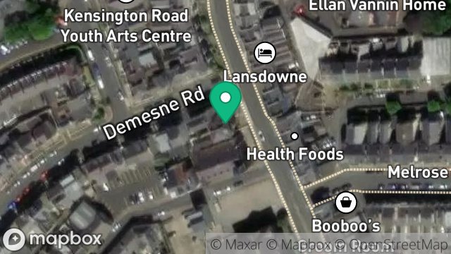Map showing 57, BUCKS ROAD, DOUGLAS, ISLE OF MAN, IM1 3EE