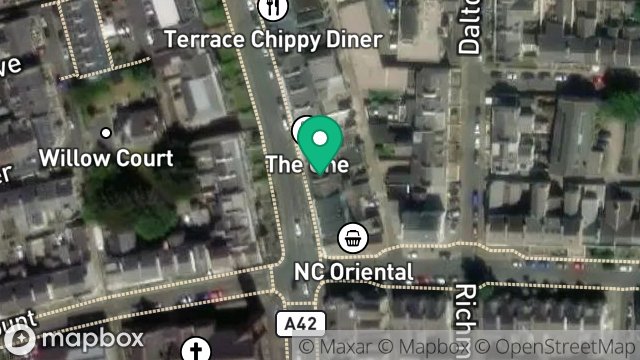 Map showing 8, PROSPECT TERRACE, DOUGLAS, ISLE OF MAN, IM1 3AL