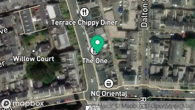 Map showing KEBBISH, 12, PROSPECT TERRACE, DOUGLAS, ISLE OF MAN, IM1 3AL