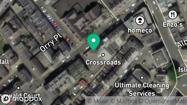 Map showing CAR PARK, 15-19, TYNWALD STREET, DOUGLAS, ISLE OF MAN, IM1 1BF