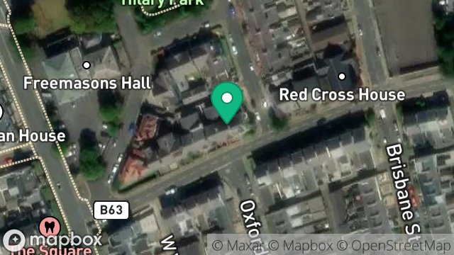 Map showing FLAT 1, 68, DERBY ROAD, DOUGLAS, ISLE OF MAN, IM2 3EB