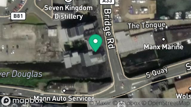 Map showing SHOWROOM, BRIDGE ROAD, DOUGLAS, ISLE OF MAN, IM1 5AH