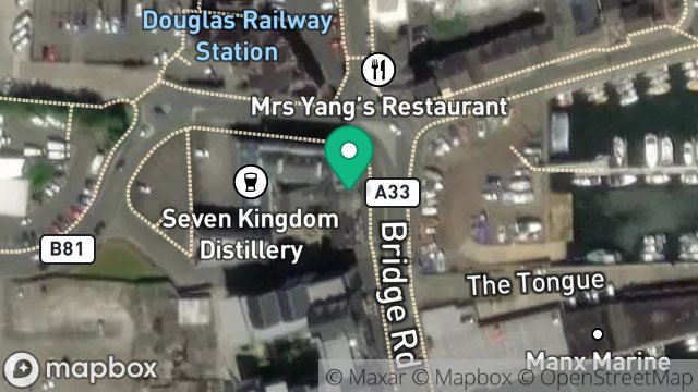 Map showing 6, BRIDGE ROAD, DOUGLAS, ISLE OF MAN, IM1 5AG