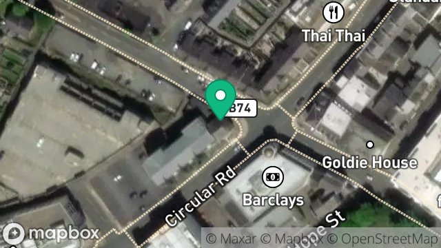 Map showing MOMENTUM PENSIONS, GROUND FLOOR, WESTMORELAND HOUSE, 32, CIRCULAR ROAD, DOUGLAS, ISLE OF MAN, IM1 1AE