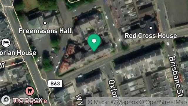 Map showing 72, DERBY ROAD, DOUGLAS, ISLE OF MAN, IM2 3EB