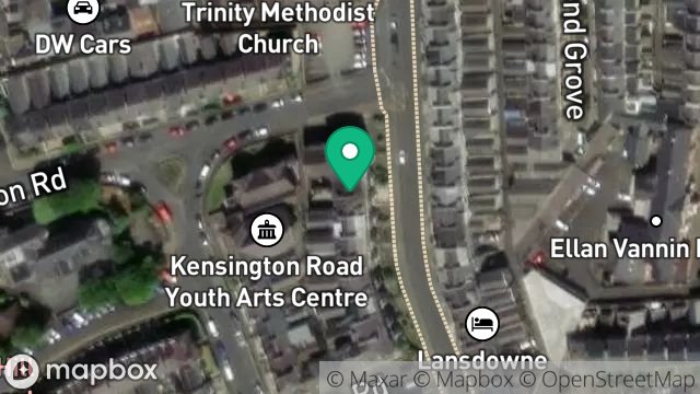 Map showing 75, BUCKS ROAD, DOUGLAS, ISLE OF MAN, IM1 3EF