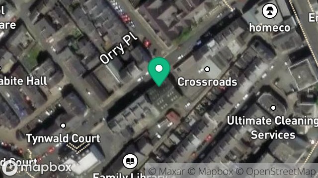 Map showing 21-25, TYNWALD STREET, DOUGLAS, ISLE OF MAN, IM1 1BQ