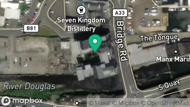 Map showing FORMER BRIDGE GARAGE SITE, BRIDGE ROAD, DOUGLAS, ISLE OF MAN, IM1 5AG