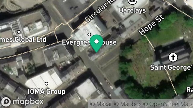 Map showing MICHAEL TURNER & CO, 17, HOPE STREET, DOUGLAS, ISLE OF MAN, IM1 1AQ