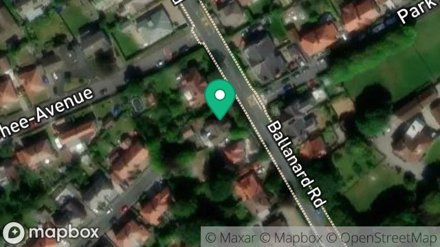 Map showing 13, BALLANARD ROAD, DOUGLAS, ISLE OF MAN, IM2 5HP