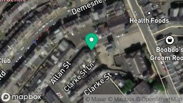 Map showing SHOP, 6, MERTON BANK, DOUGLAS, ISLE OF MAN, IM1 3DG
