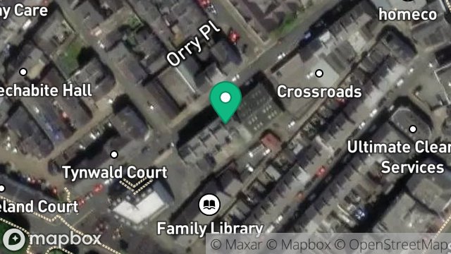 Map showing COMMUNAL/LANDLORDS, 29, TYNWALD STREET, DOUGLAS, ISLE OF MAN, IM1 1BQ