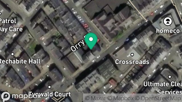 Map showing 16, TYNWALD STREET, DOUGLAS, ISLE OF MAN, IM1 1BG