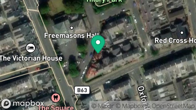 Map showing CRAIGLANDS, HILARY PARK, DOUGLAS, ISLE OF MAN, IM2 3ED