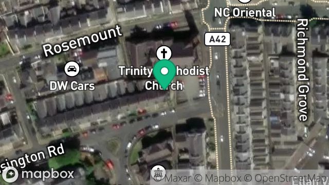 Map showing SURGERY, 1, KENSINGTON ROAD, DOUGLAS, ISLE OF MAN, IM1 3ER