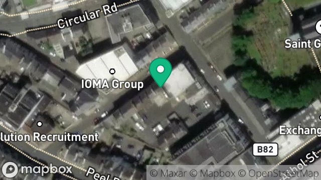 Map showing 25, HOPE STREET, DOUGLAS, ISLE OF MAN, IM1 1AR