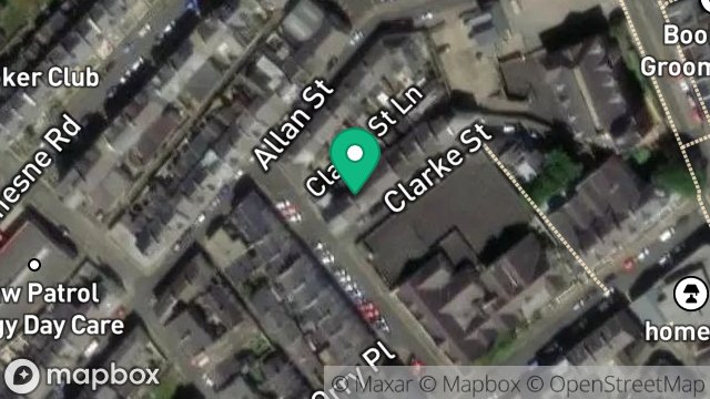 Map showing 3, CLARKE STREET, DOUGLAS, ISLE OF MAN, IM1 1BX