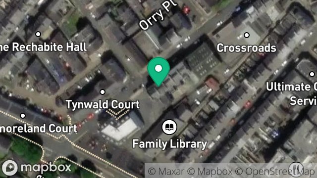 Map showing FLAT 5, 35, TYNWALD STREET, DOUGLAS, ISLE OF MAN, IM1 1BQ