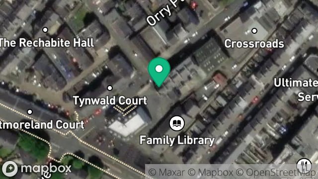 Map showing 37, TYNWALD STREET, DOUGLAS, ISLE OF MAN, IM1 1BQ